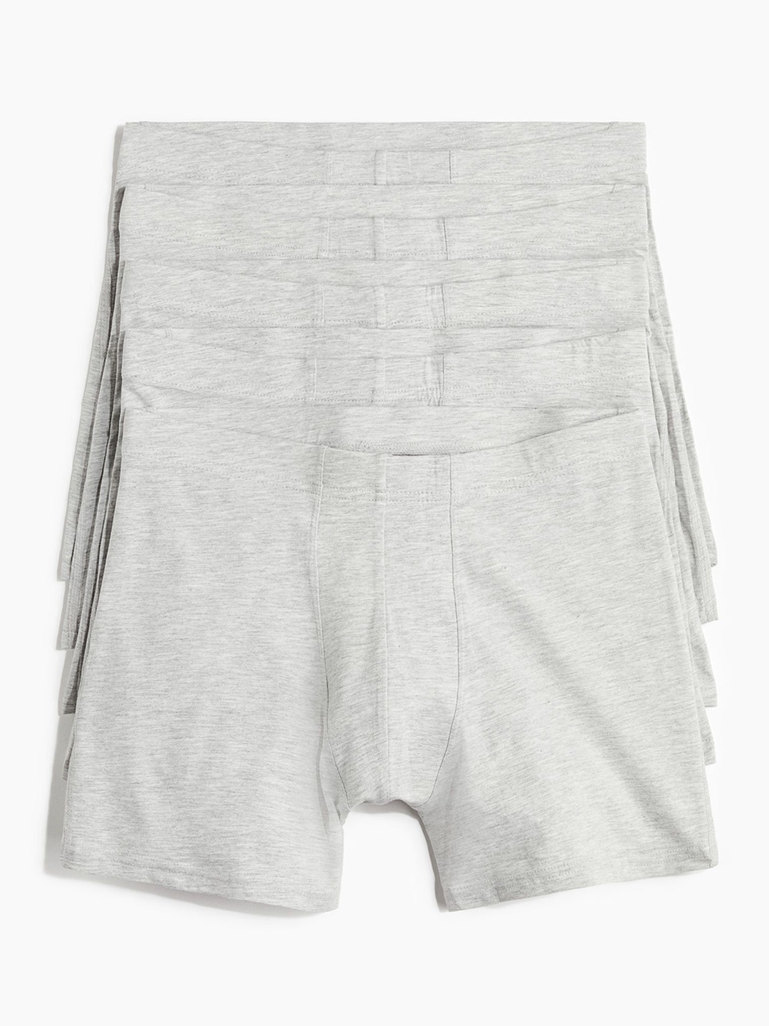 

H&M Pack Of 5 Men's Cotton Trunks, Grey