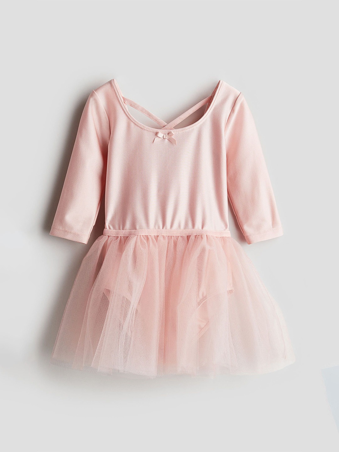 

H&M Girls Dance Leotard With Tulle Skirt, Pink