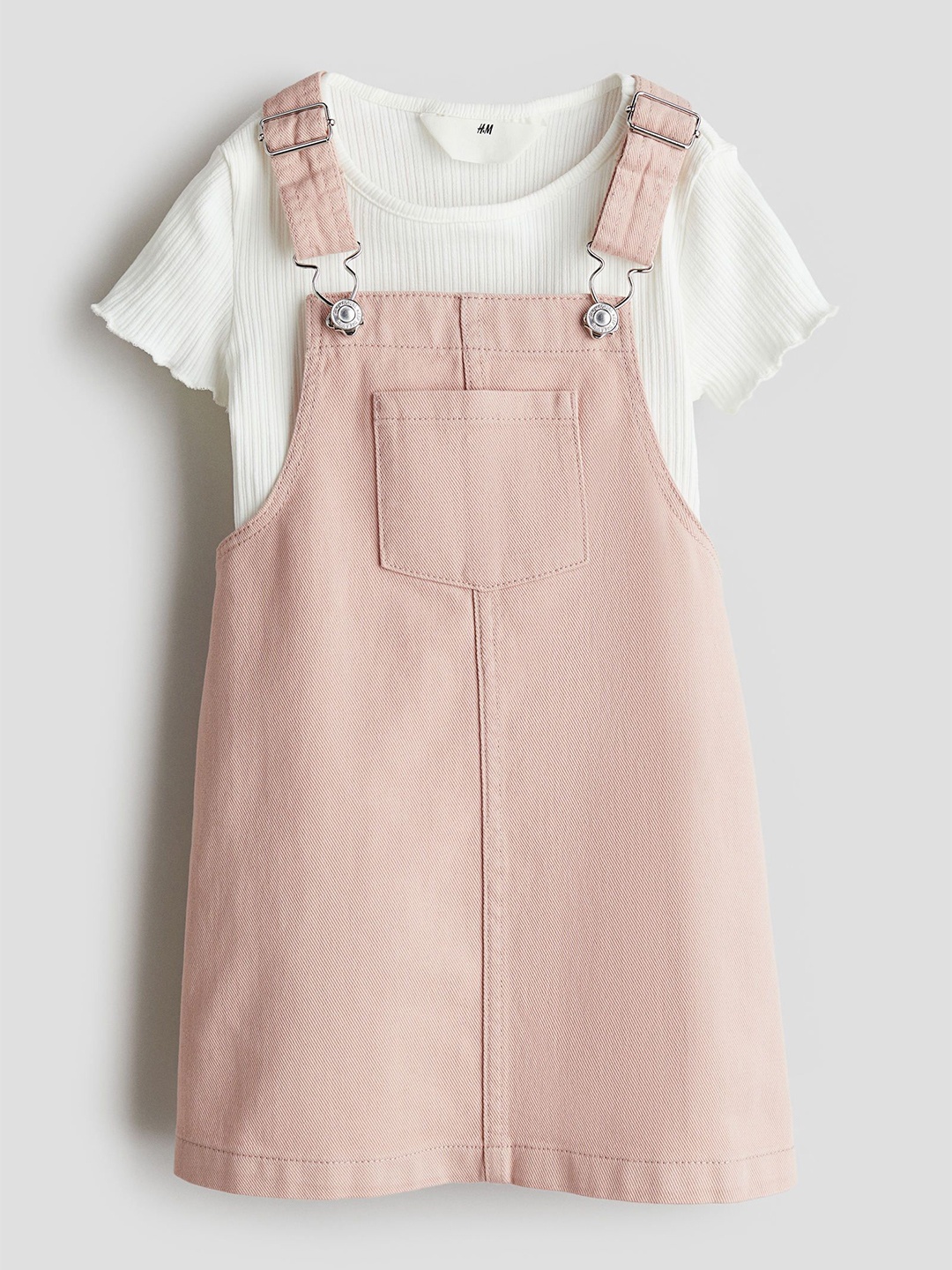 

H&M Girls Pack Of 2 Cotton Set, Pink