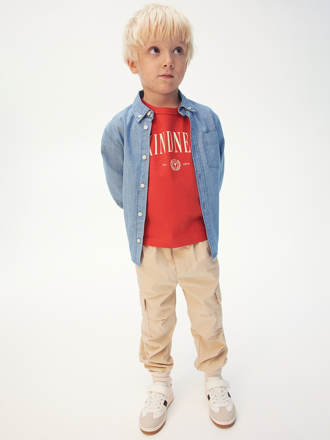 

H&M Boys Denim Shirt, Blue