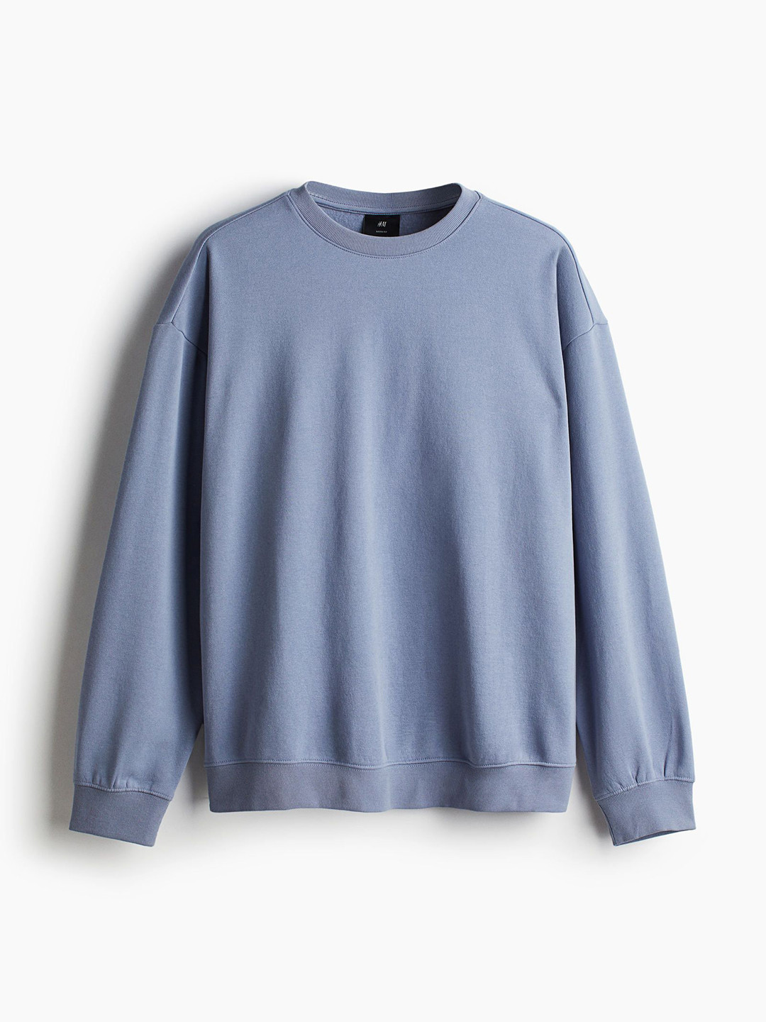 

H&M Solid Men Loose Fit Sweatshirt, Blue