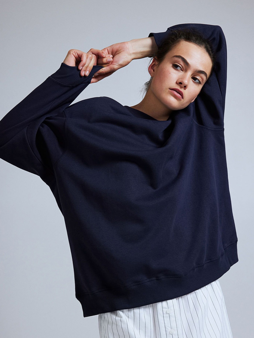 H&M Oversized Sweatshirt, Blue