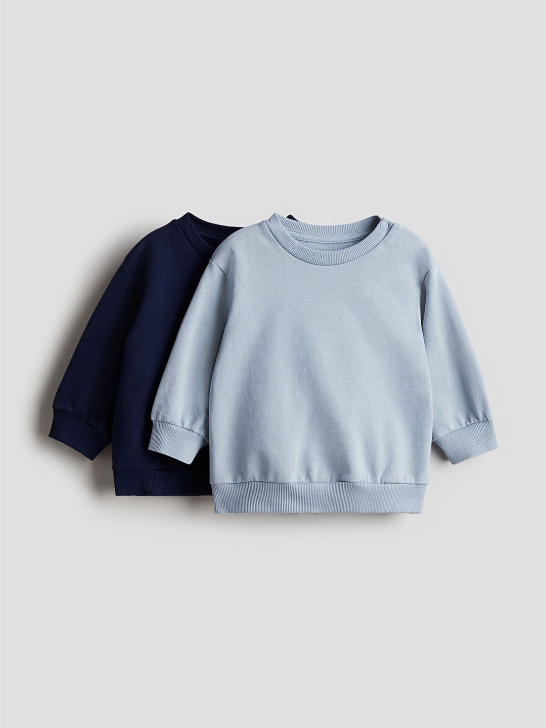 

H&M Boys Pack Of 2 Cotton Sweatshirts, Blue