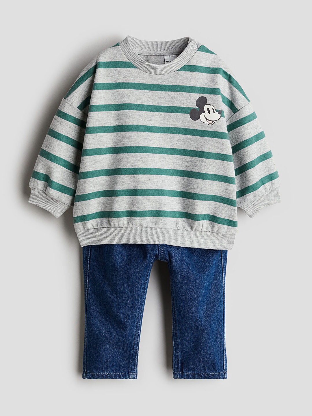 

H&M 2-Piece Sweatshirt and Joggers Set, Blue