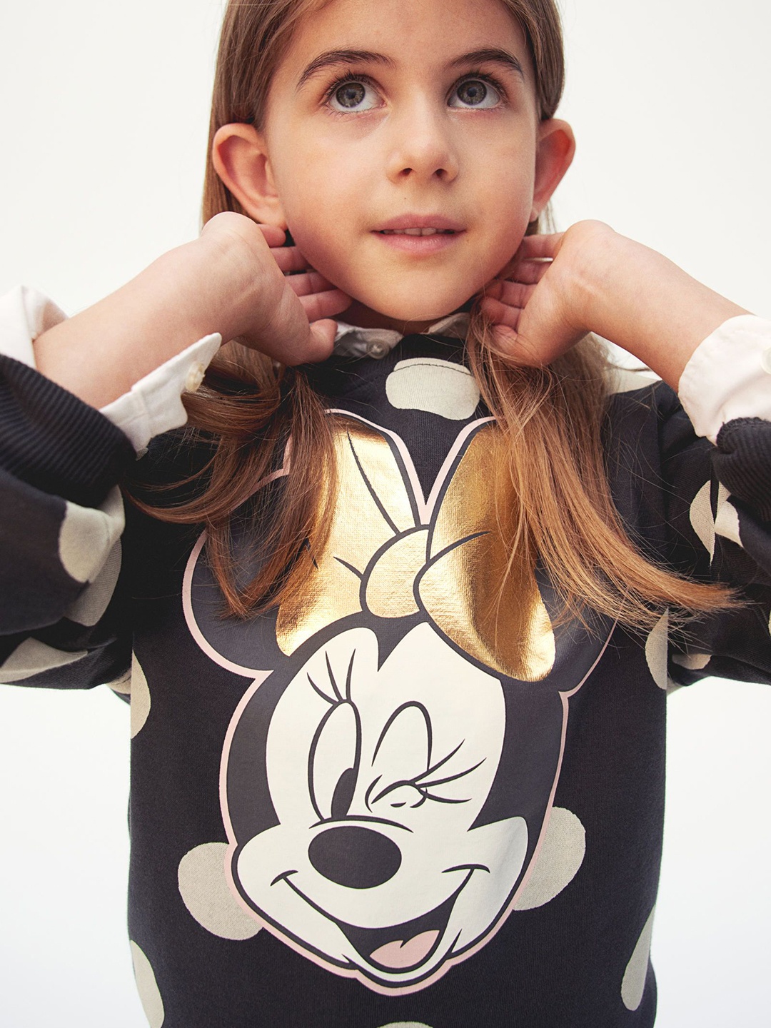 

H&M Girls Printed Motif-Detail Sweatshirts, Black
