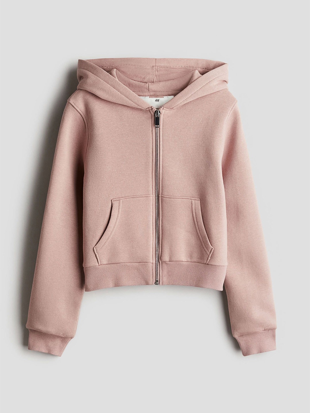 

H&M Girls Zip-Through Hoodie, Peach