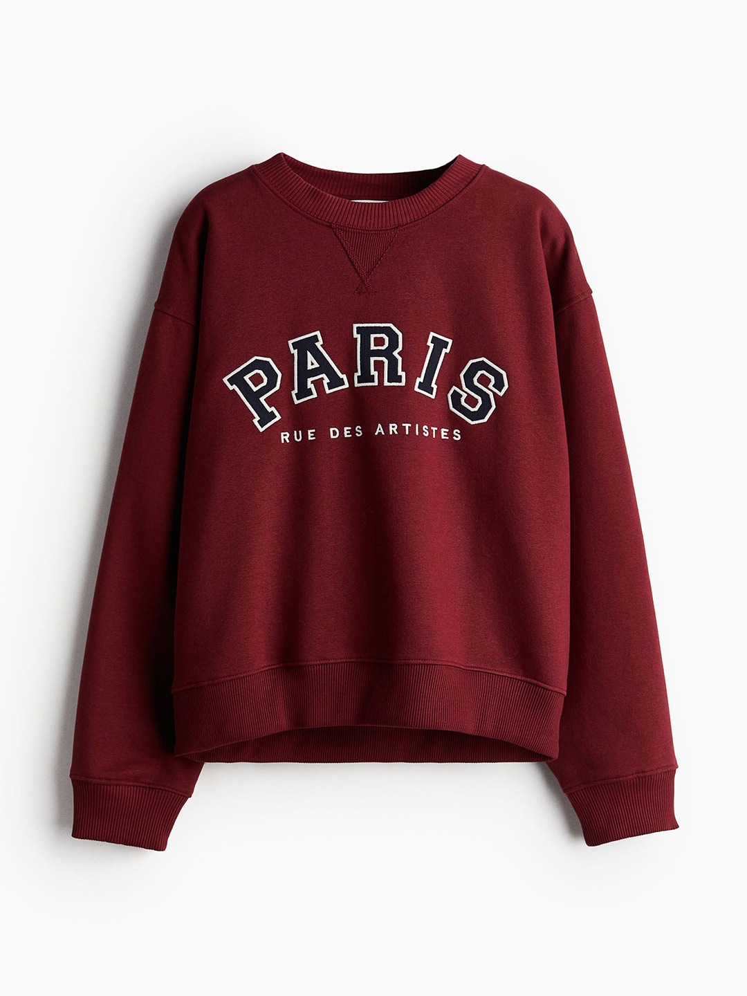 

H&M Women Motif-Detail Sweatshirt, Red