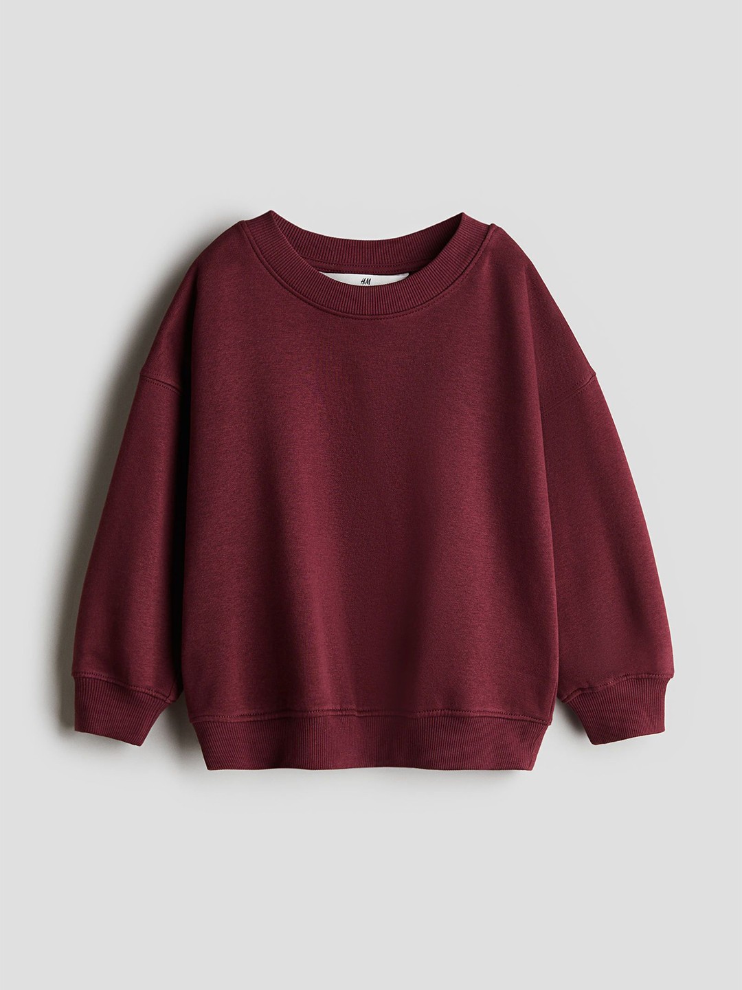 

H&M Boys Oversized Crew-Neck Sweatshirt, Red