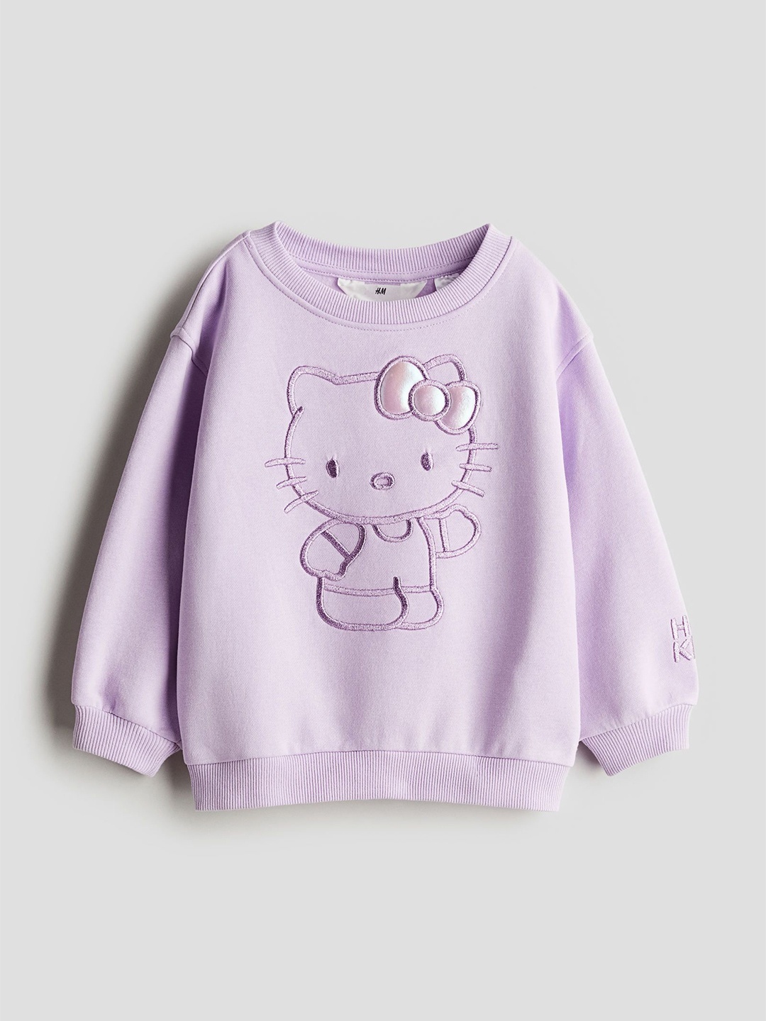 

H&M Infant Girls Motif-Detail Sweatshirt, Purple
