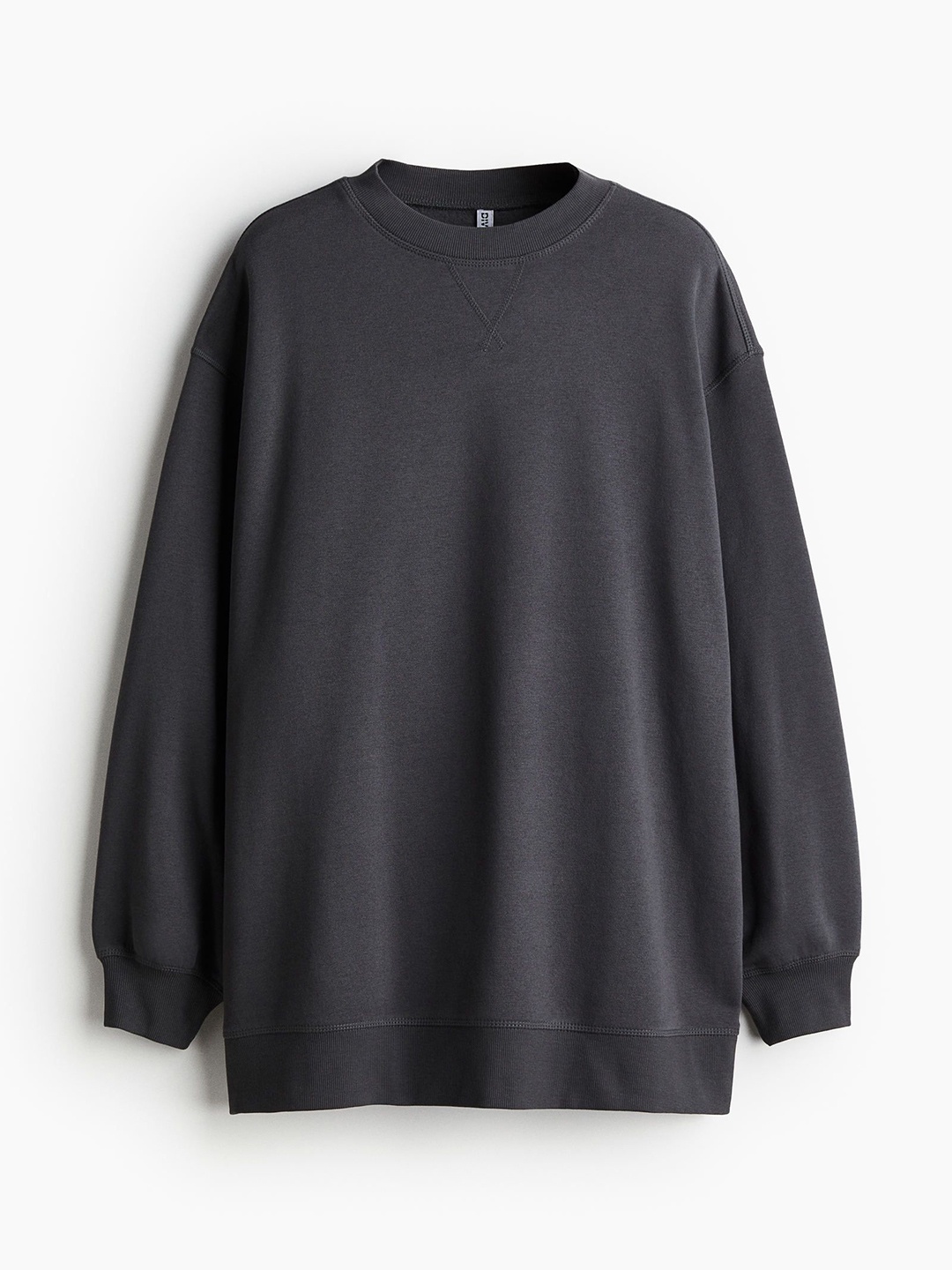 

H&M Drop Shoulder Oversized Sweatshirt, Charcoal