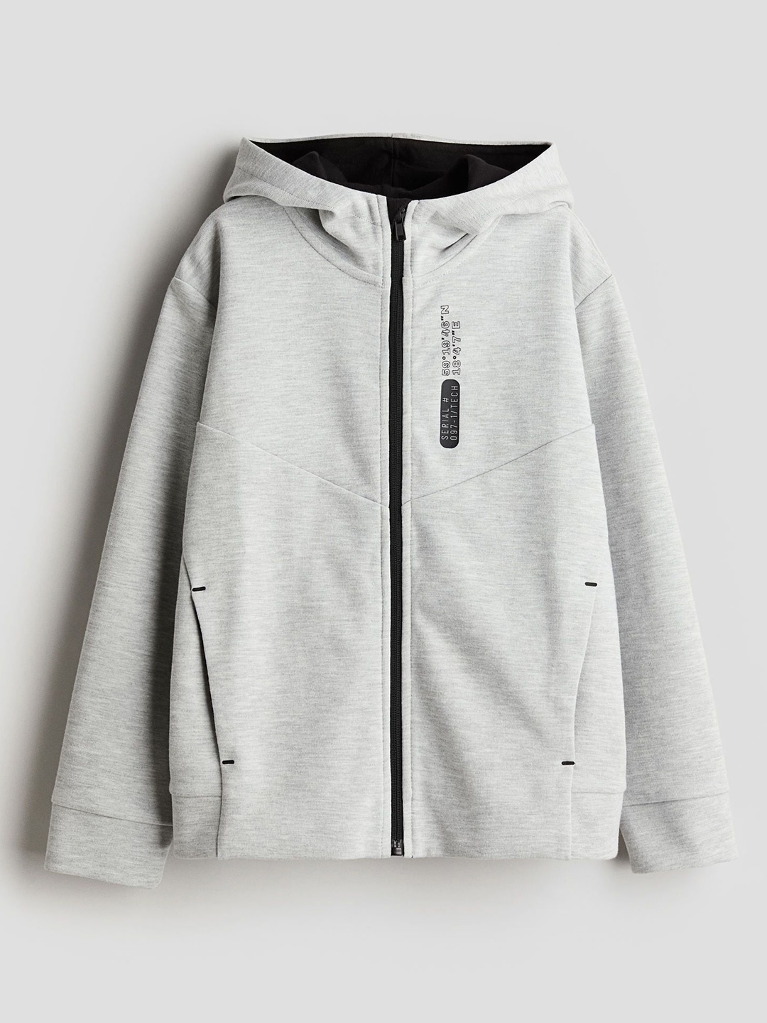 

H&M Boys Heavy Jersey Zip-Through Hoodie, Grey