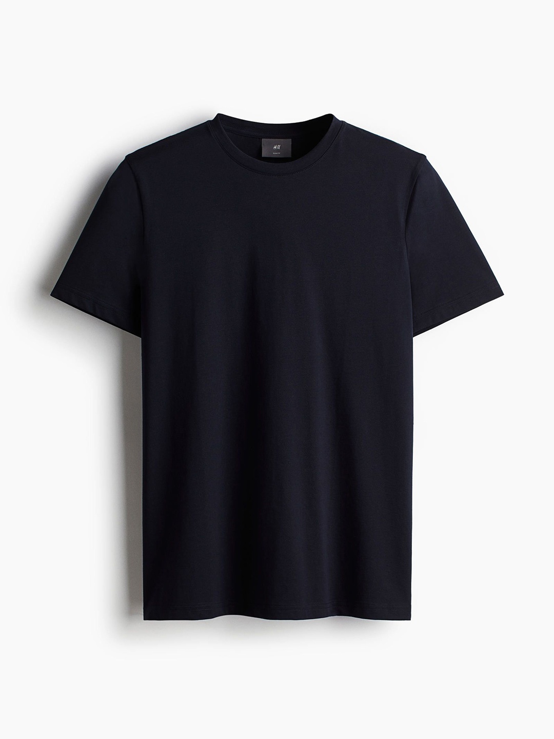 

H&M Slim Fit Pima Cotton T-Shirt, Blue