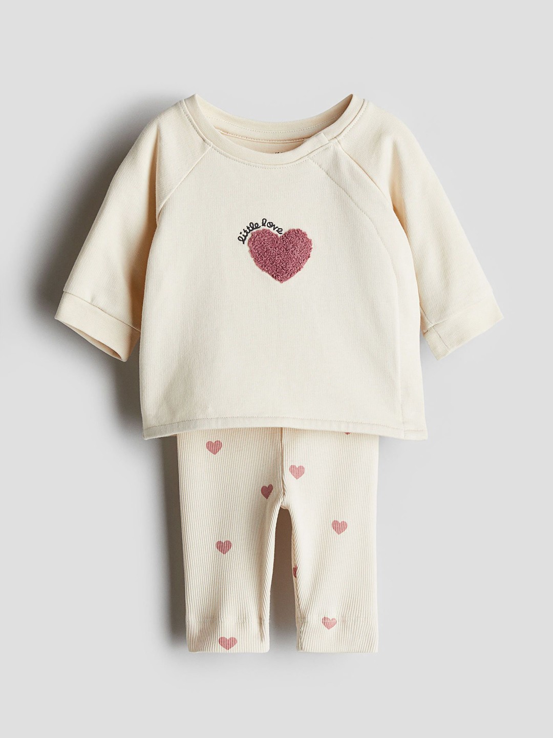 

H&M 2-Piece Cotton Set, White