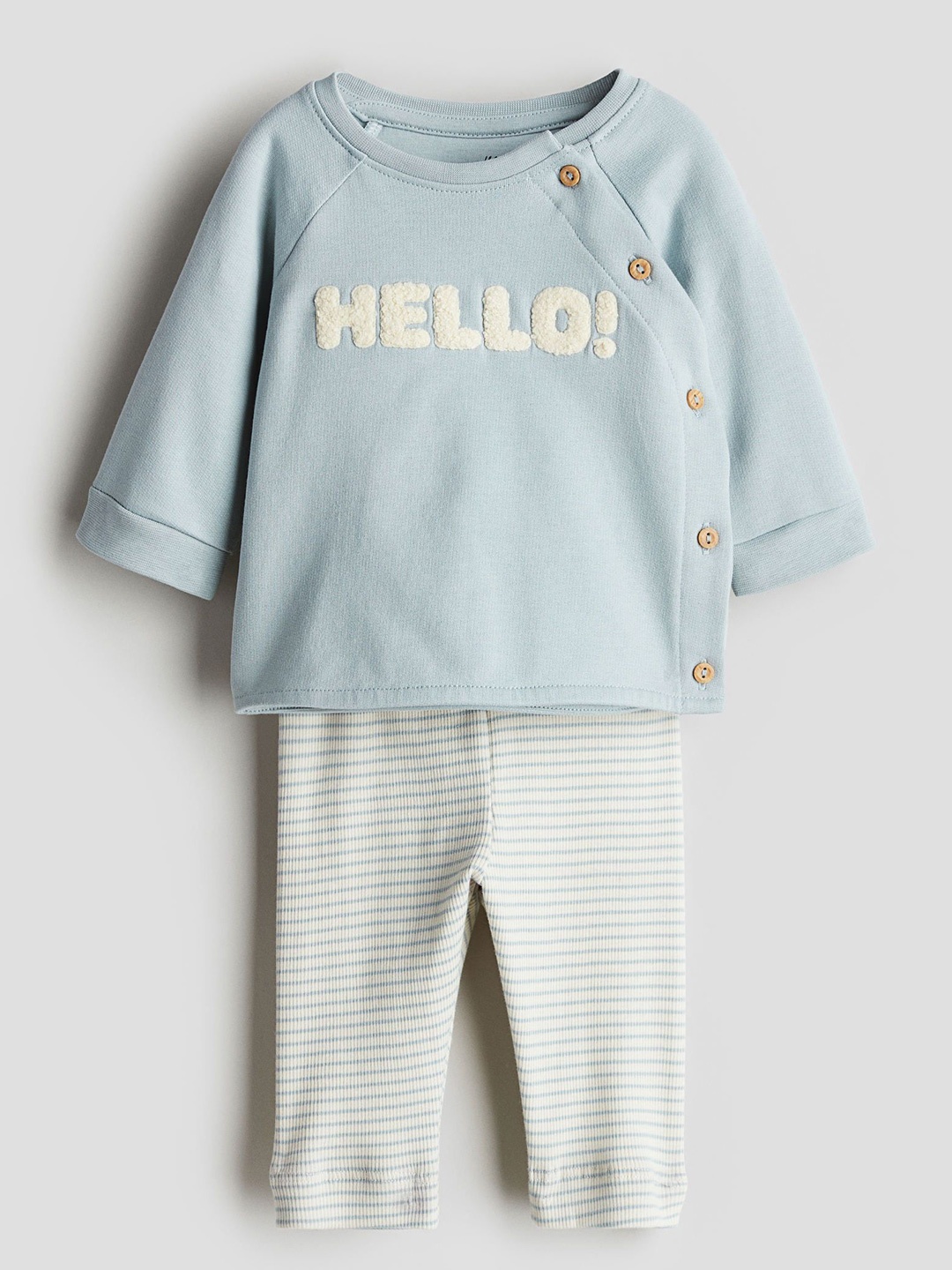 

H&M 2-Piece Cotton Set, Blue