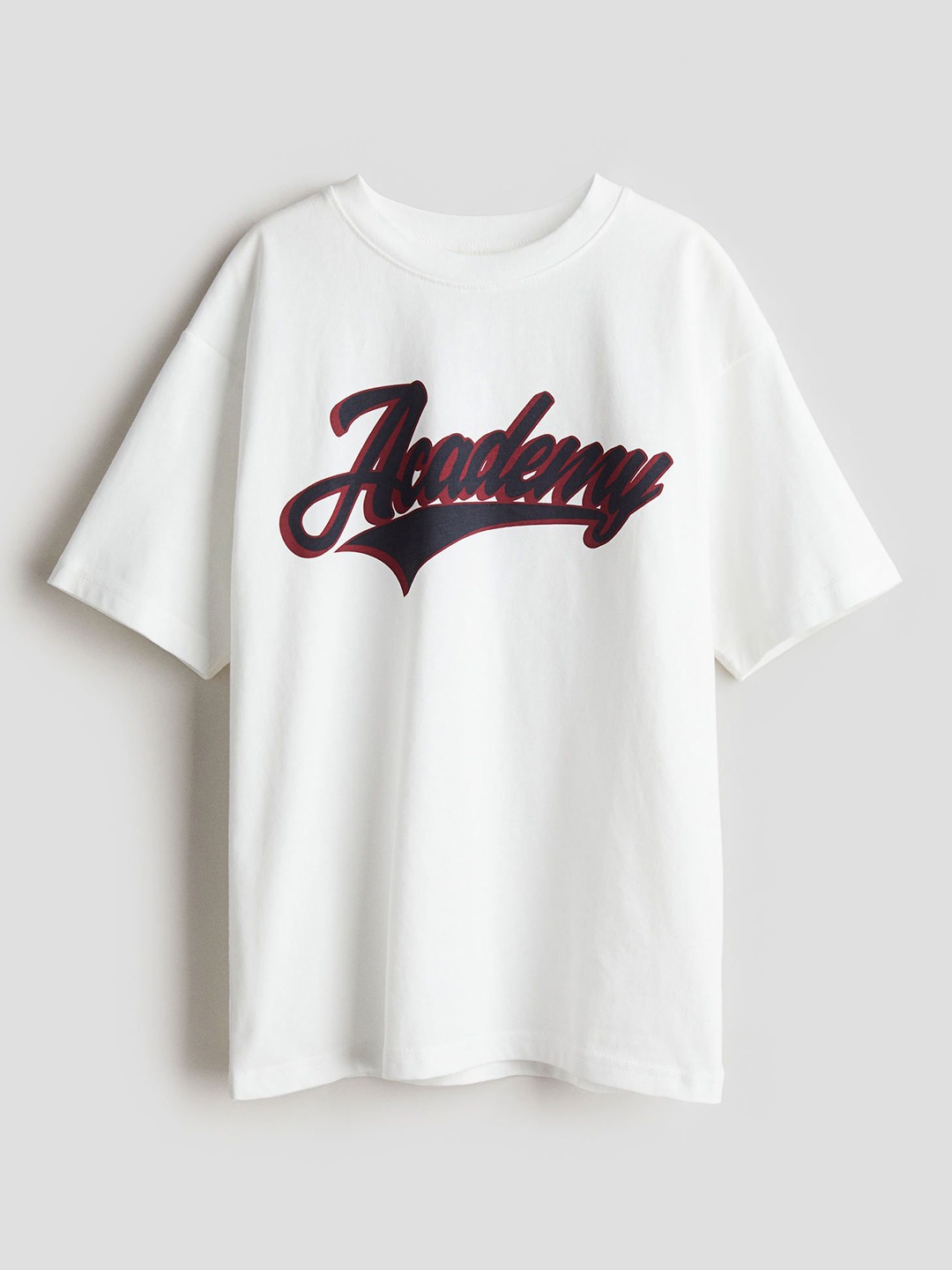 

H&M Boys Pure Cotton Printed T-Shirt, White