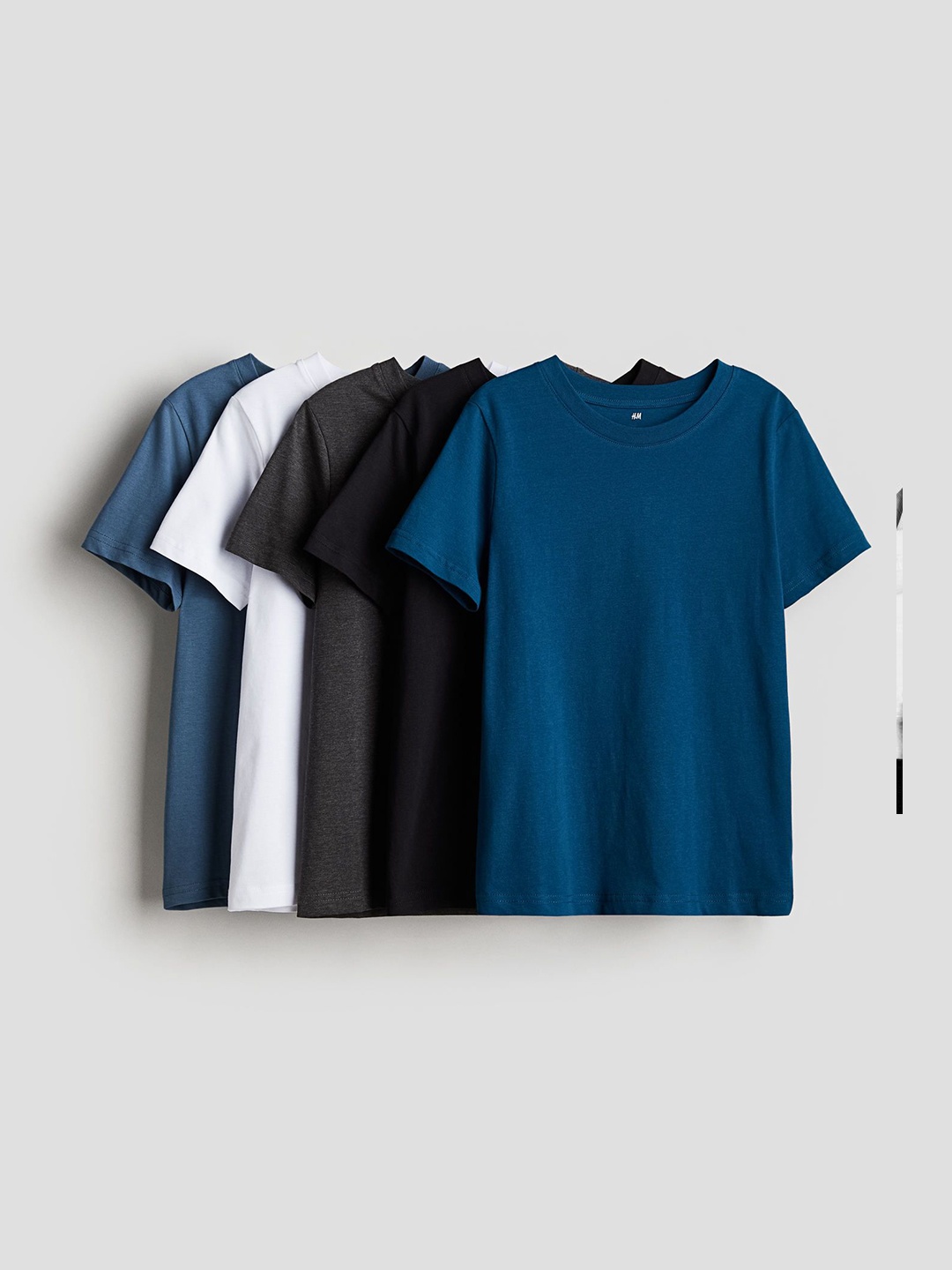 

H&M Boys 5-Pack T-shirts, Blue