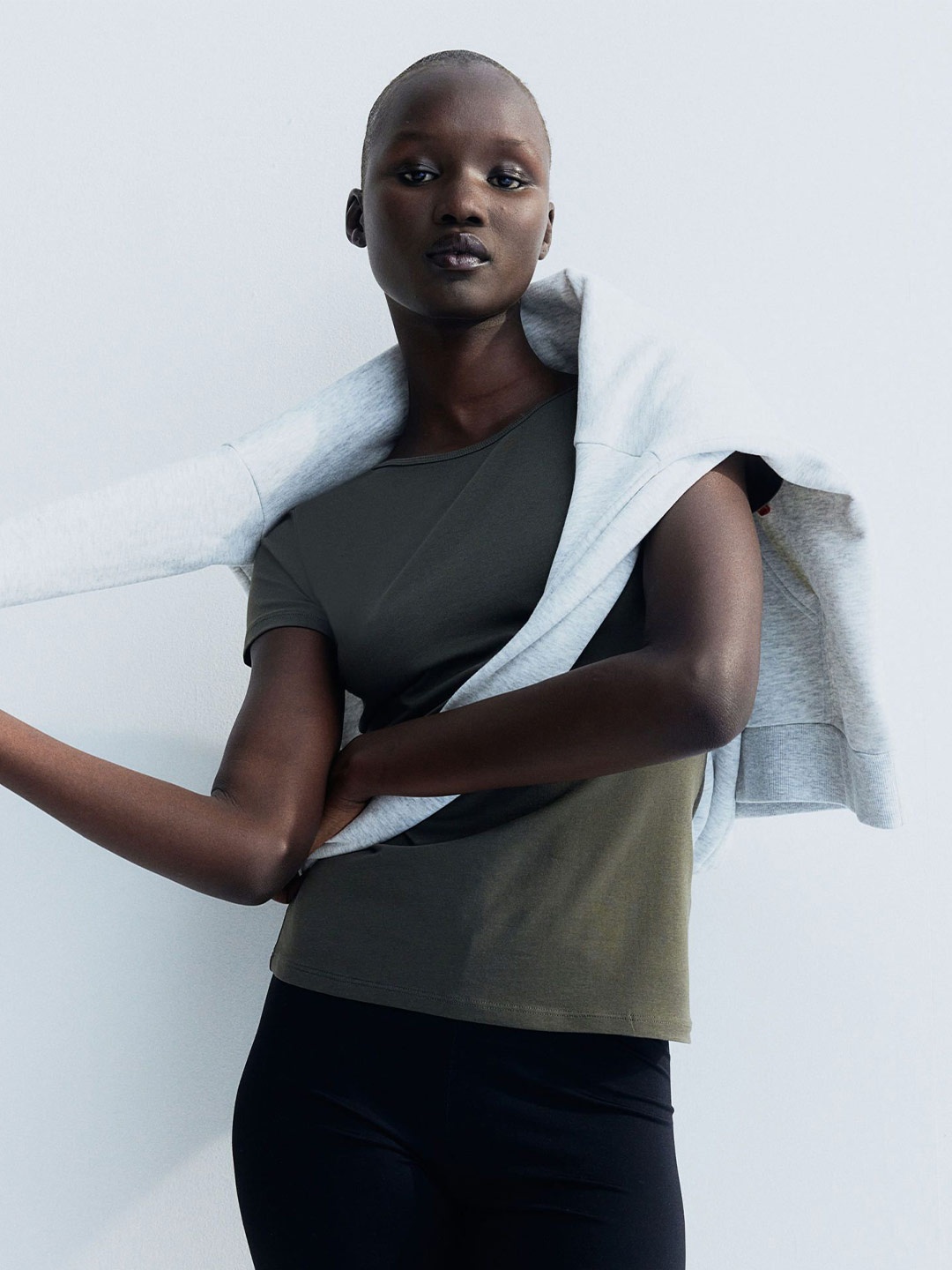 

H&M Cotton T-shirt, Green