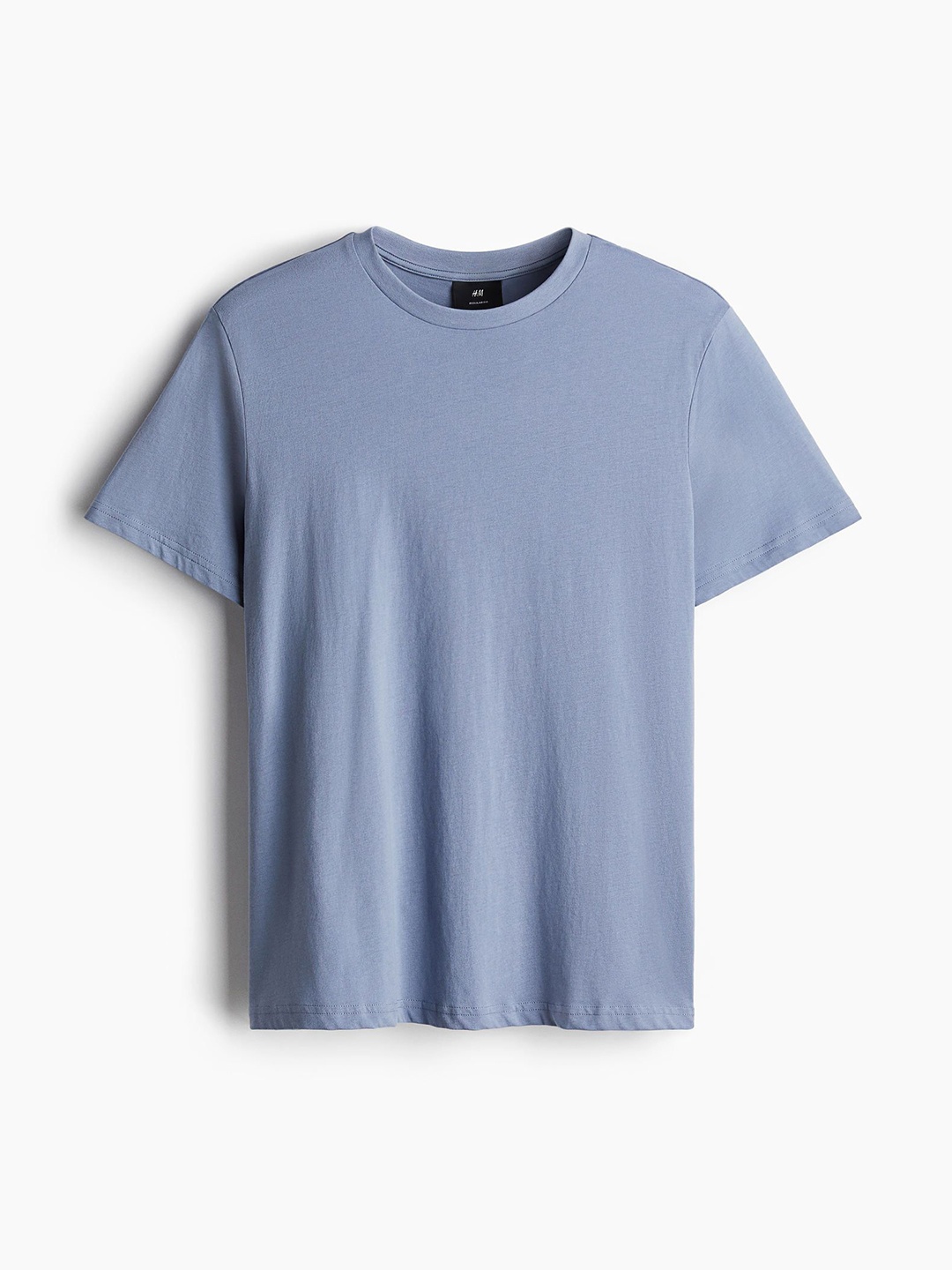 

H&M Pure Cotton Regular Fit T-Shirt, Blue