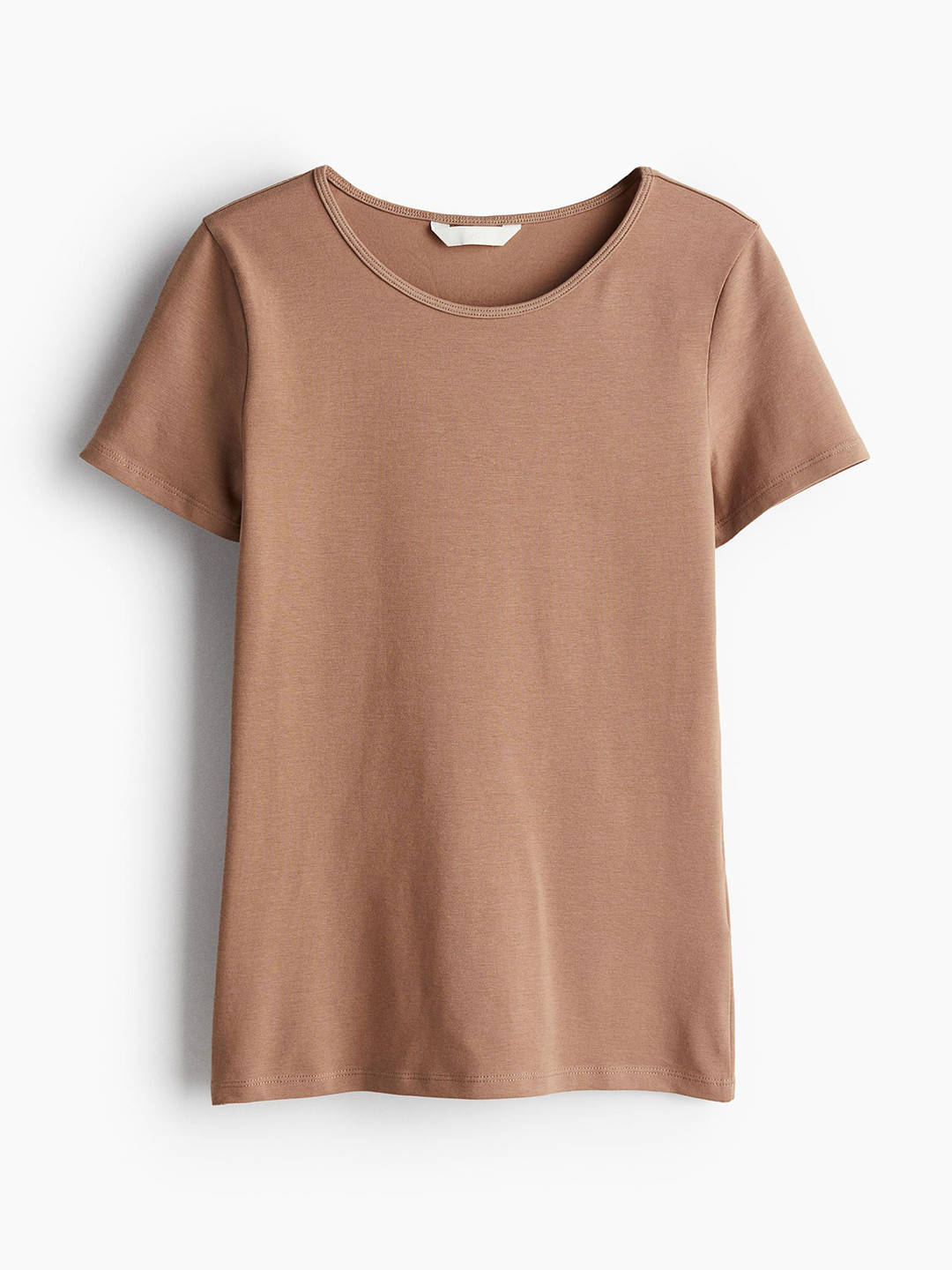 

H&M Women Cotton T-shirt, Beige