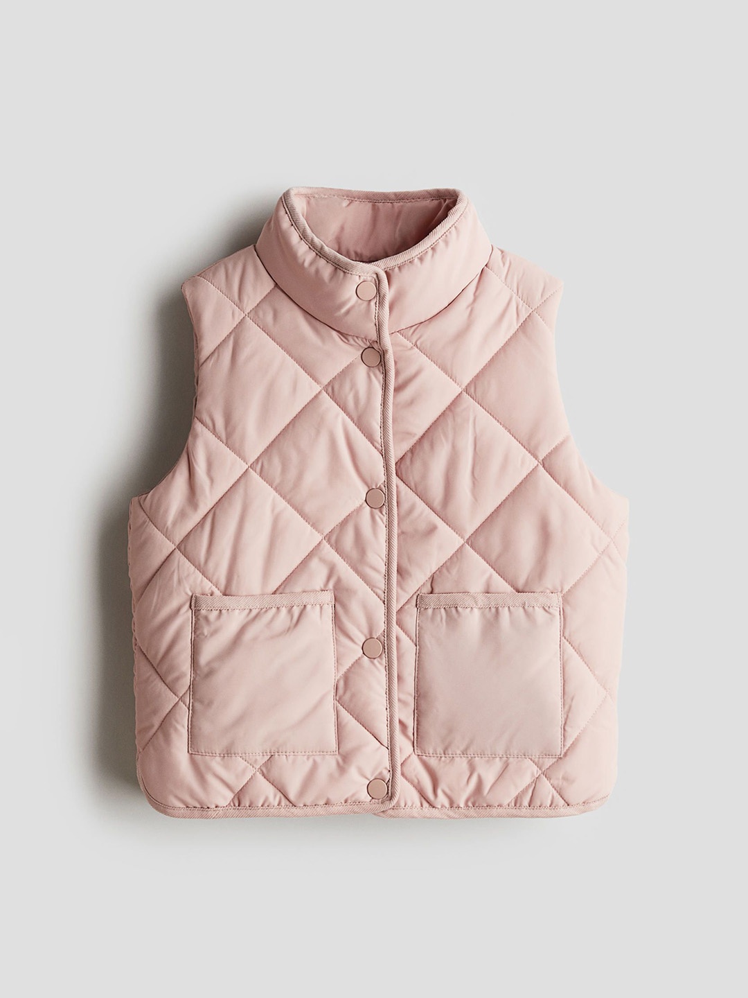 

H&M Girls Quilted Gilet, Pink