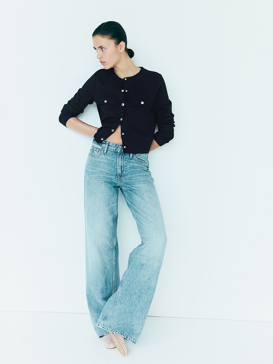 

H&M Women Jersey Cardigan, Blue