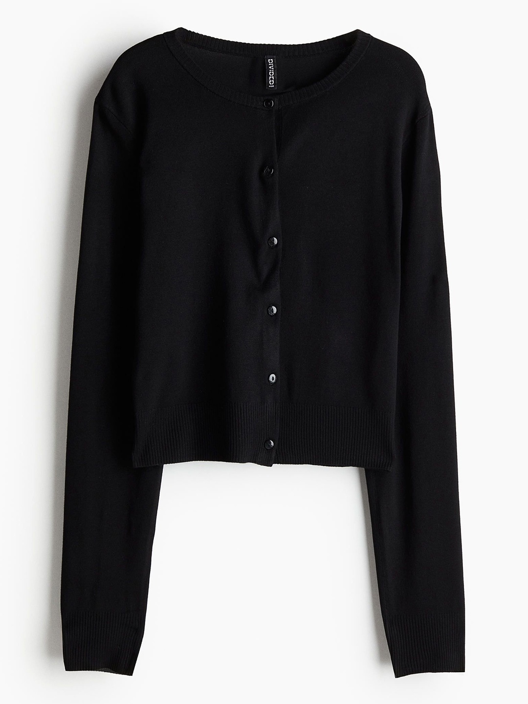 

H&M Women Fine-Knit Cardigan, Black