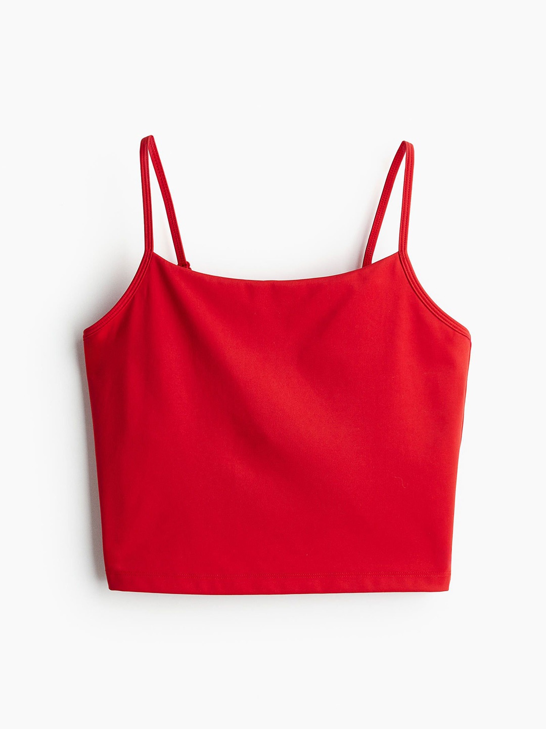 

H&M DryMove Cropped Sports Vest Top, Red