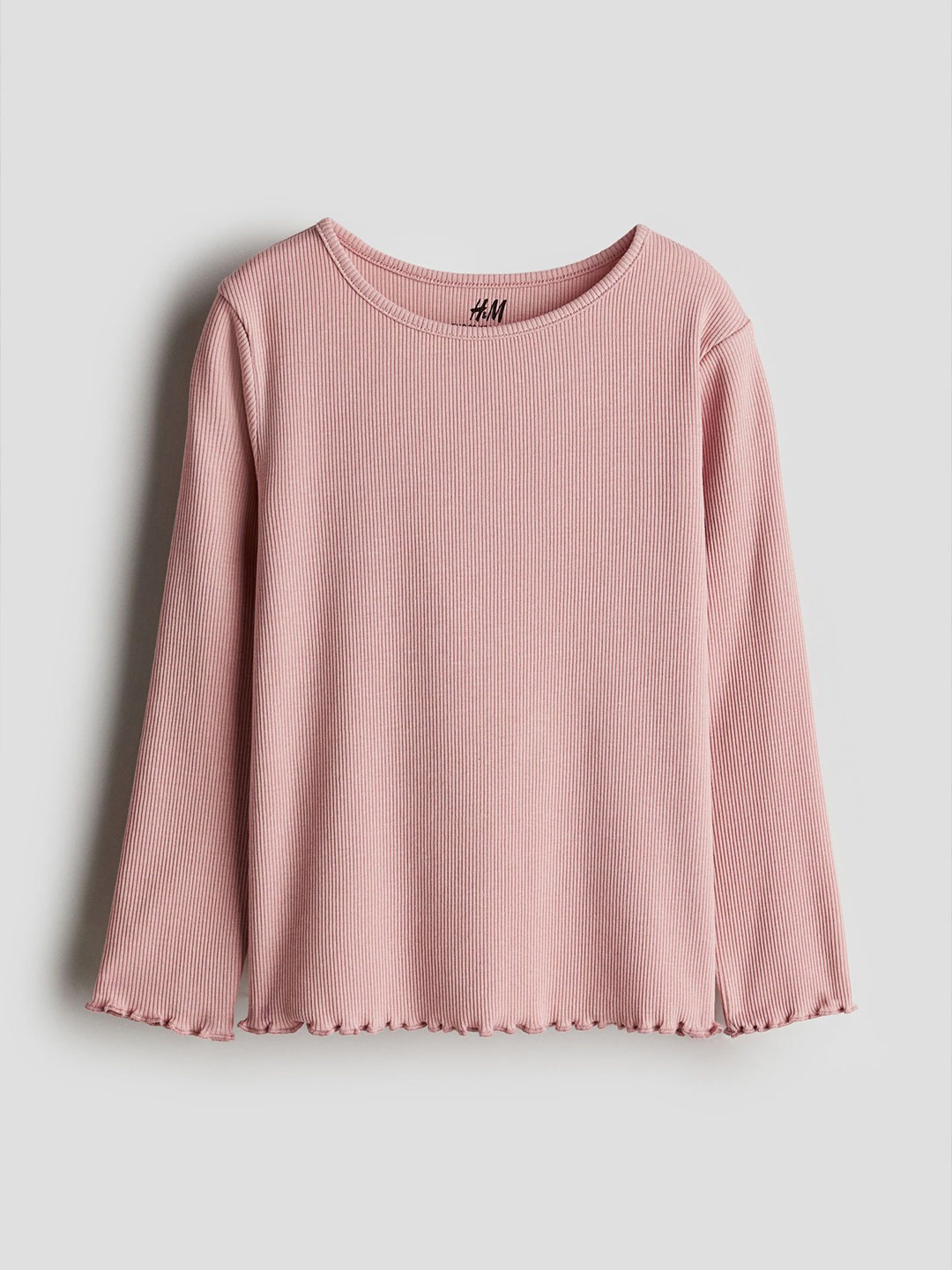 

H&M Girls Long-Sleeved Jersey Top, Pink