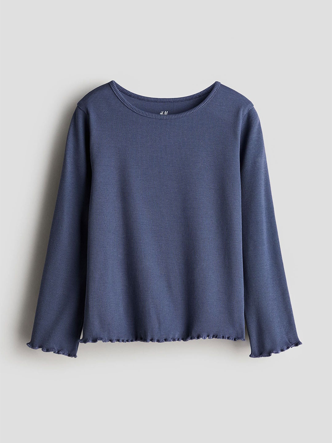 

H&M Girls Long-Sleeved Jersey Top, Blue