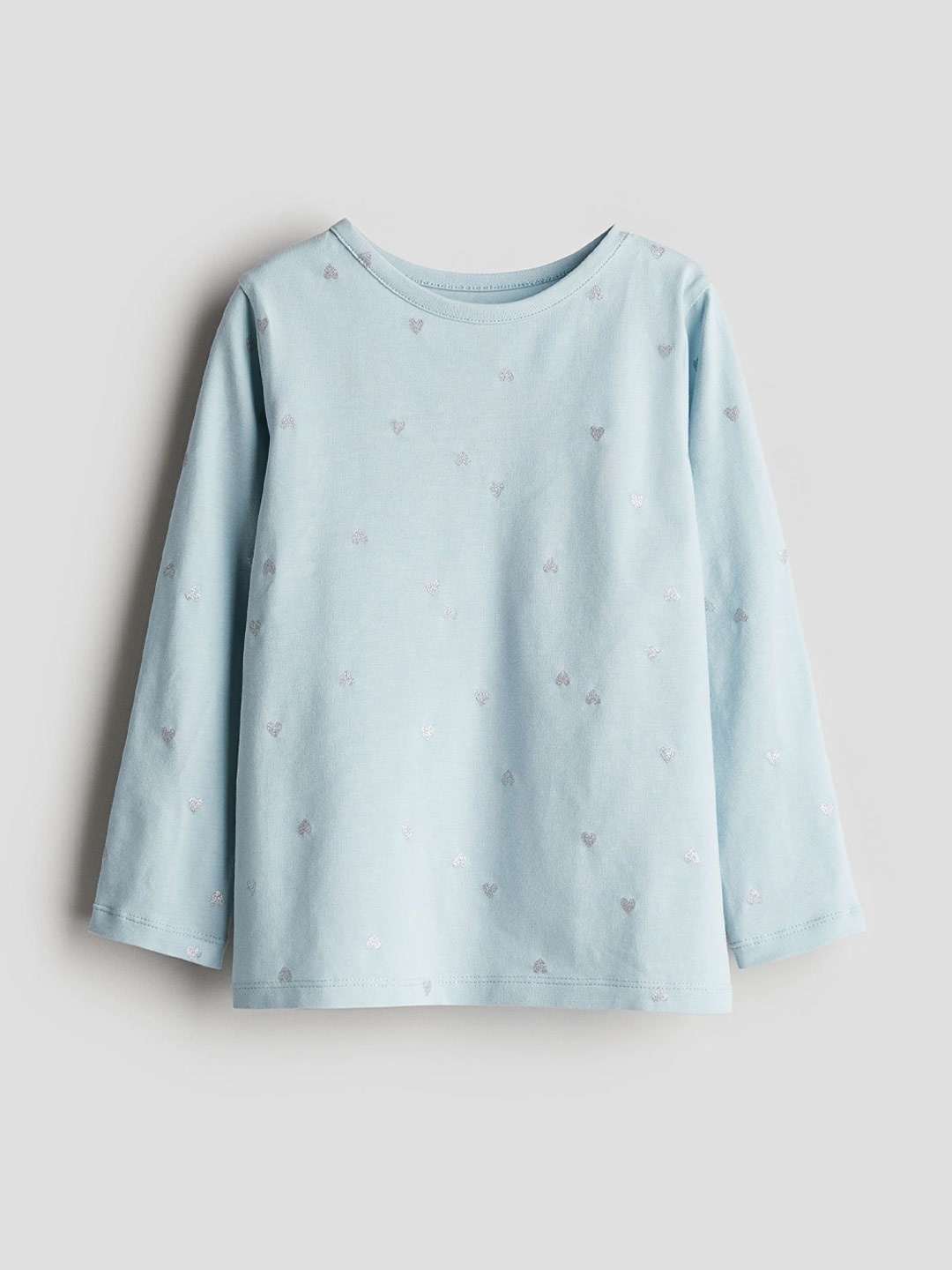 

H&M Girls Printed Jersey Top, Blue