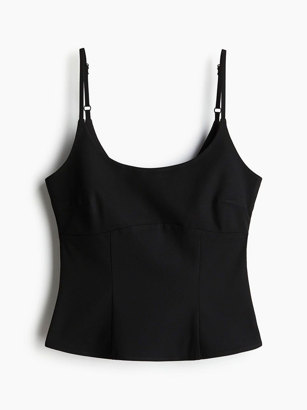 

H&M Women Corset-Style Strappy Top, Black