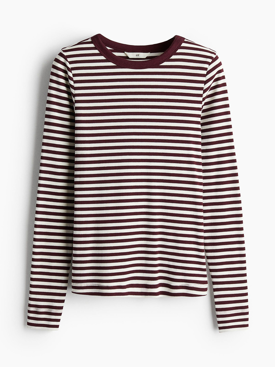 

H&M Women Ribbed Jersey Top, Red