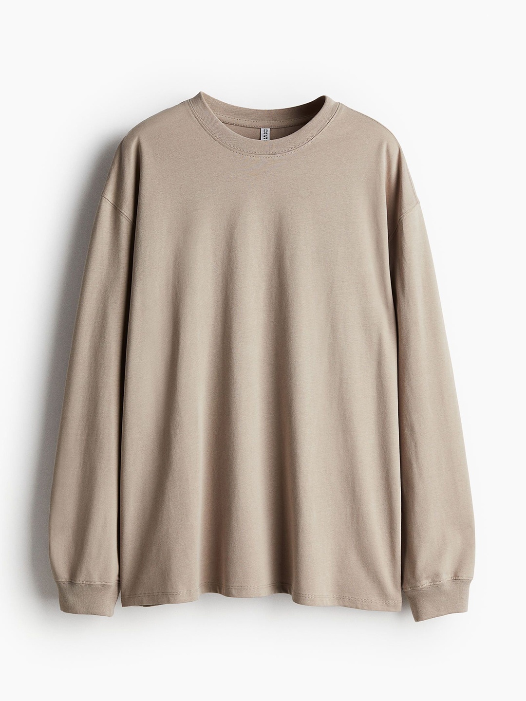 

H&M Women Long-Sleeved Jersey Top, Beige