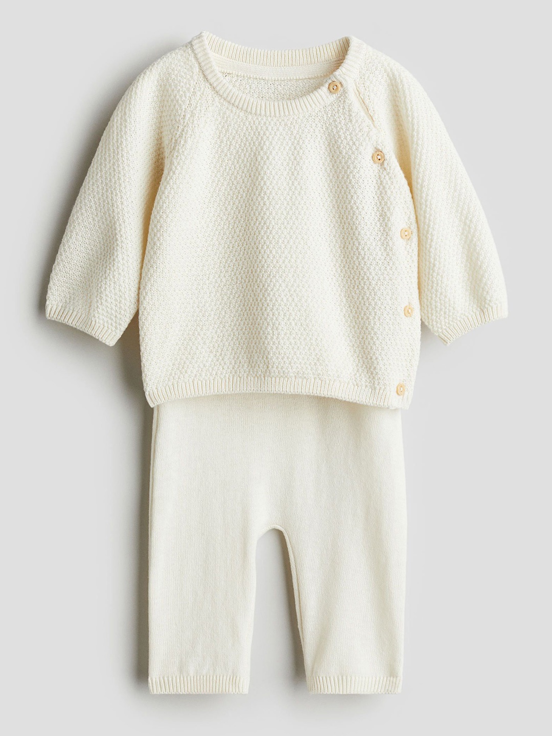 

H&M Boys 2-Piece Cotton Set, White