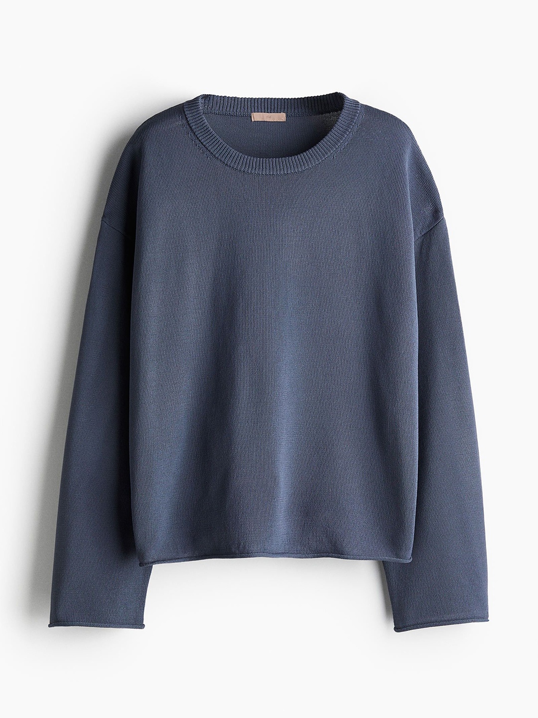 

H&M Women Roll-Edge Jumper, Blue