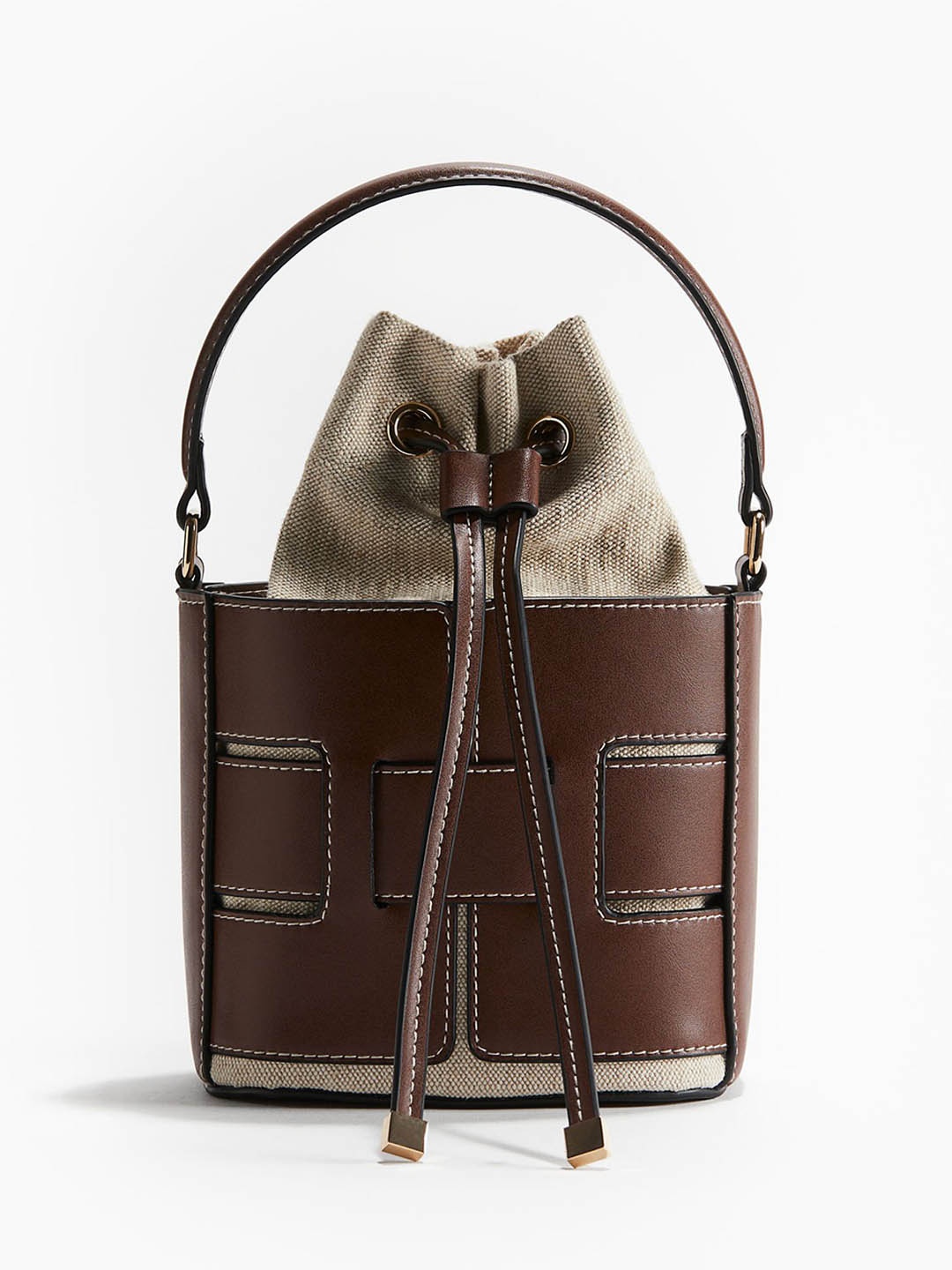 

H&M Crossbody Bucket Bag, Brown