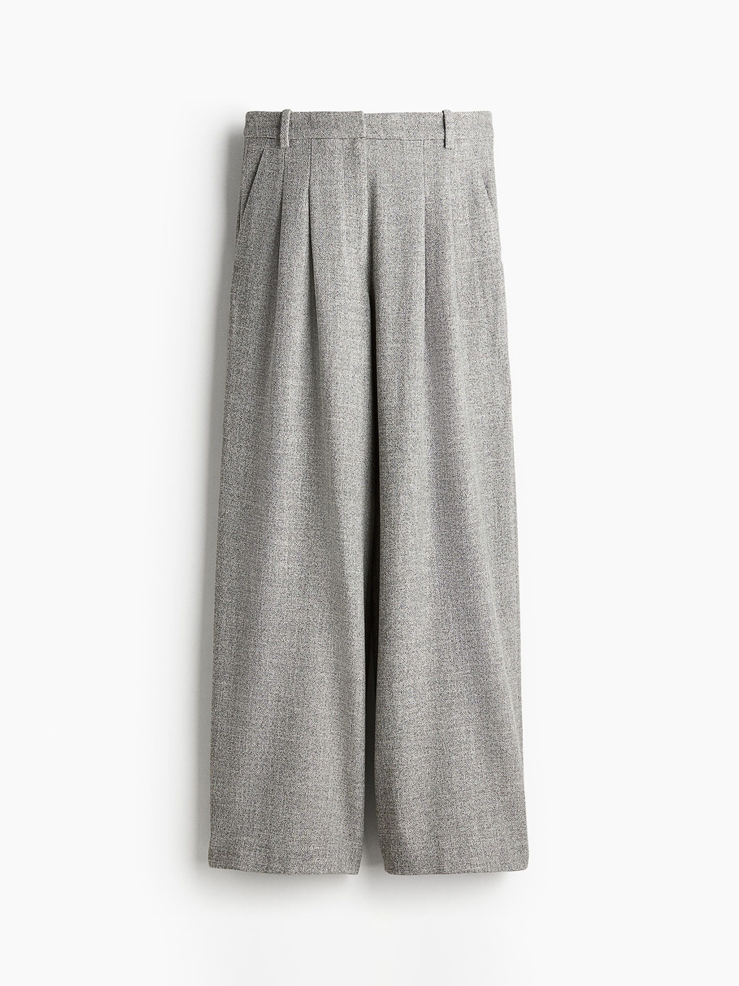 

H&M Women Loose Fit Easy Wash Wide Trouser, Grey