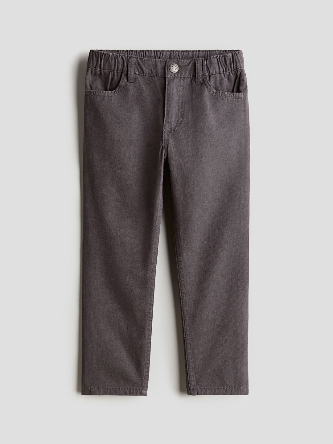 

H&M Boys Relaxed Tapered Fit Trousers, Grey