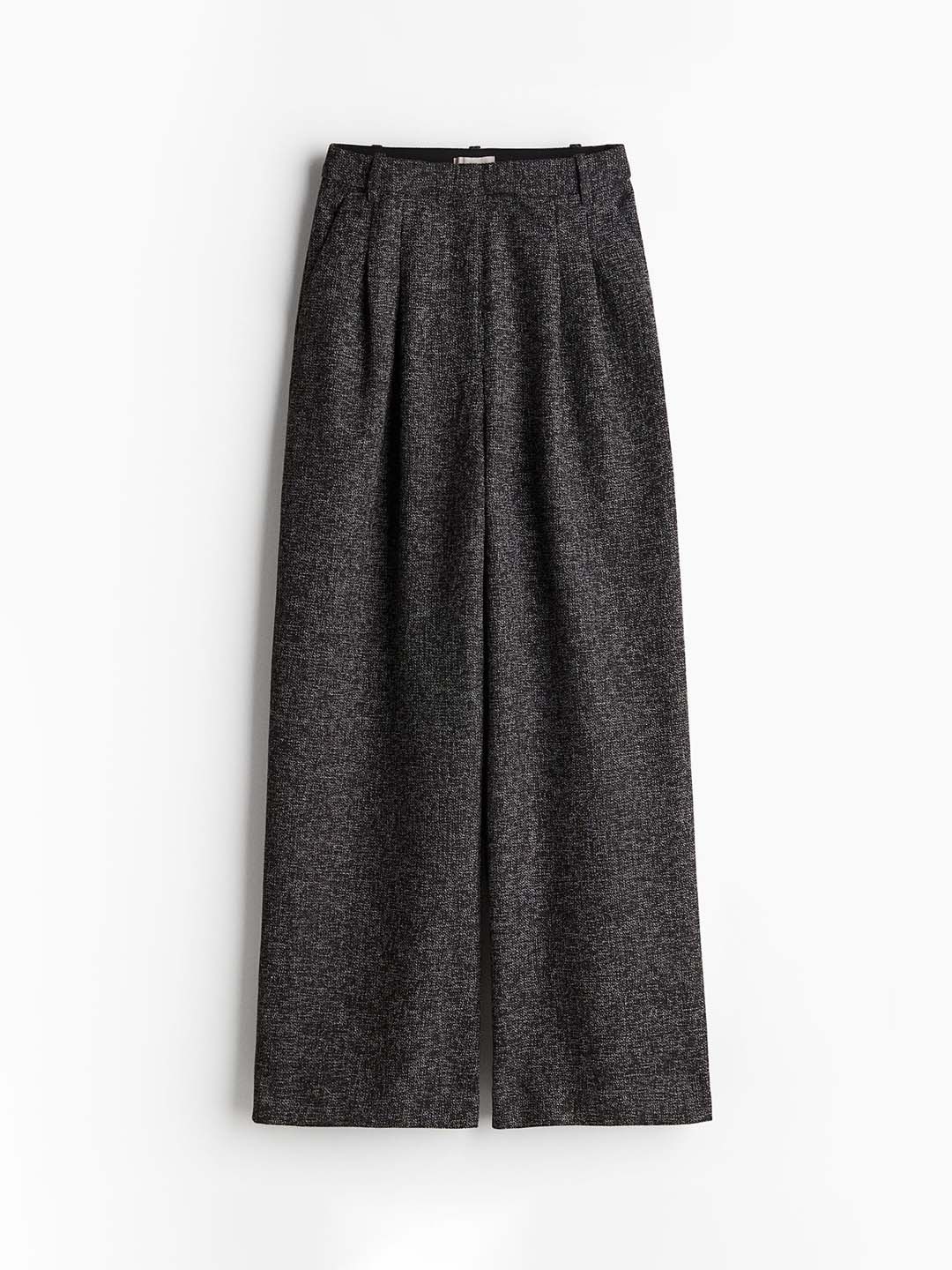 

H&M Women Wide Trousers, Black