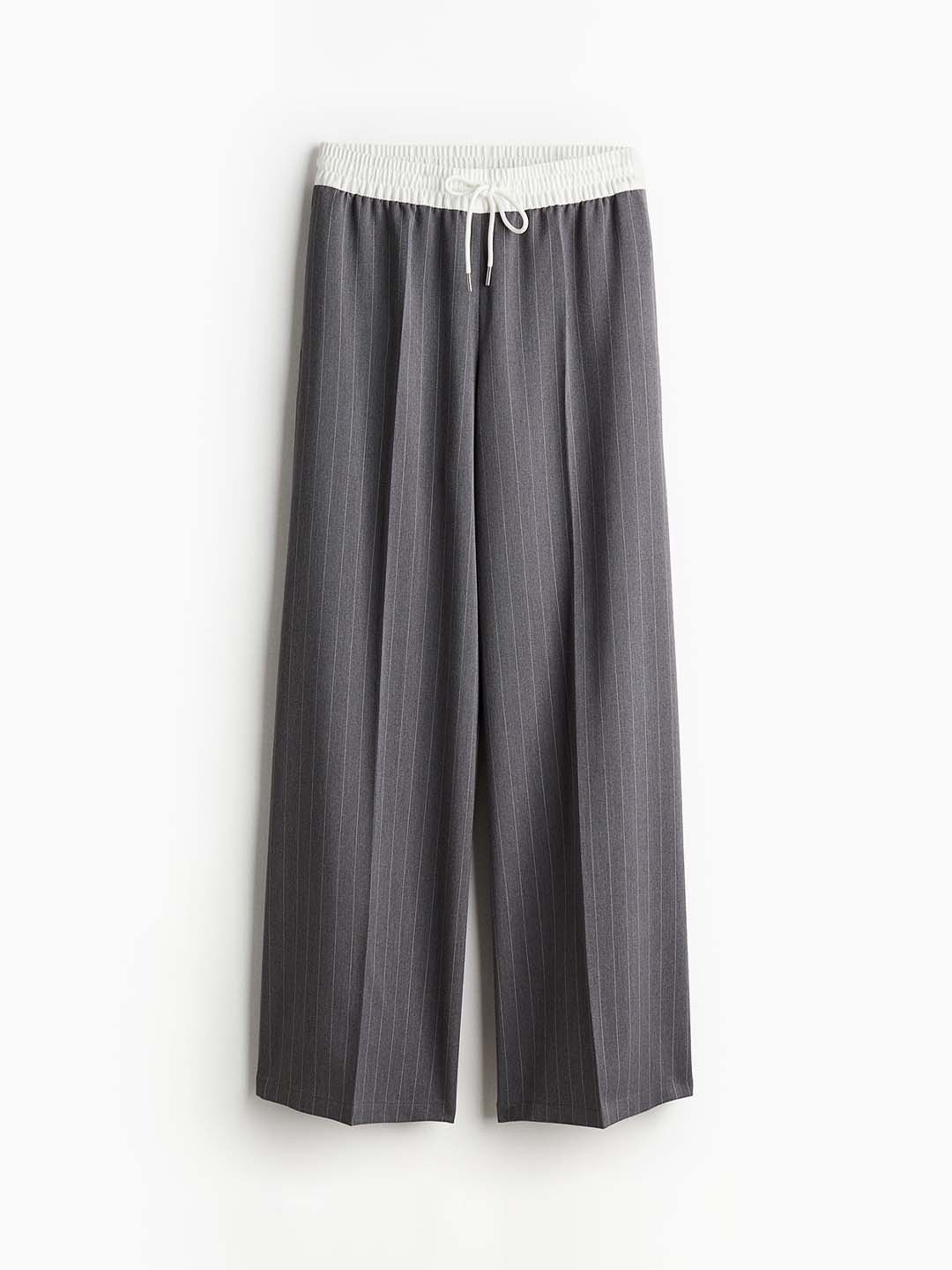 

H&M Women Wide Pull-On Wide Leg Trouser, Grey
