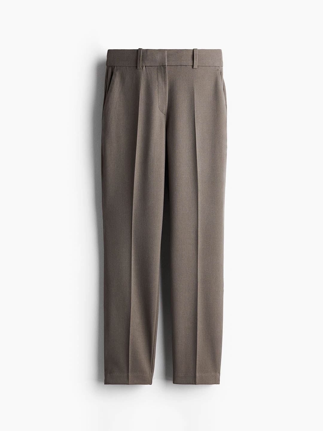 

H&M Women Mid-Rise Cigarette Trouser, Beige