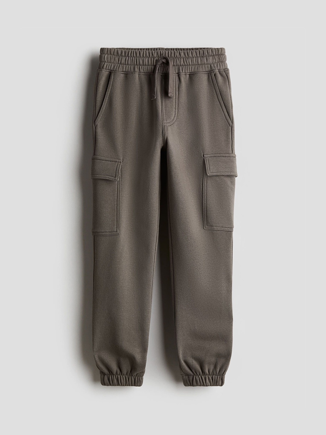 

H&M Boys Mid-Rise Cargo Joggers, Grey