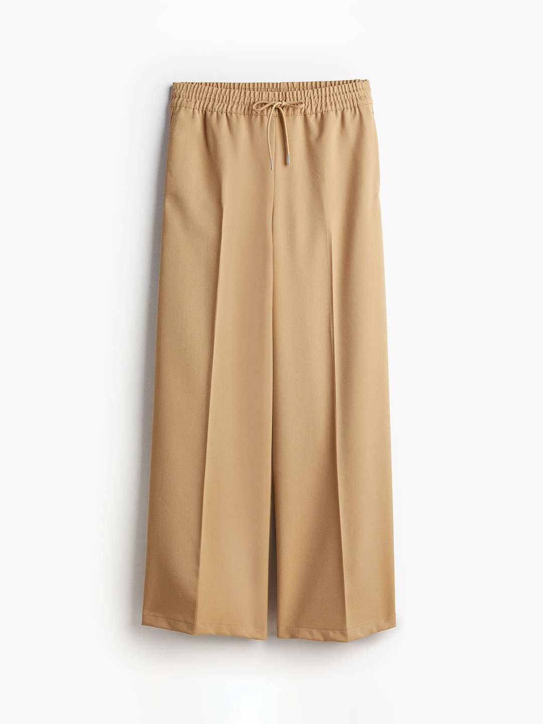 

H&M Women Wide Pull-On Trouser, Beige