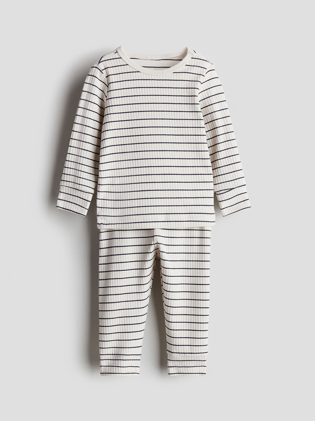

H&M Boys Ribbed Cotton Set, White