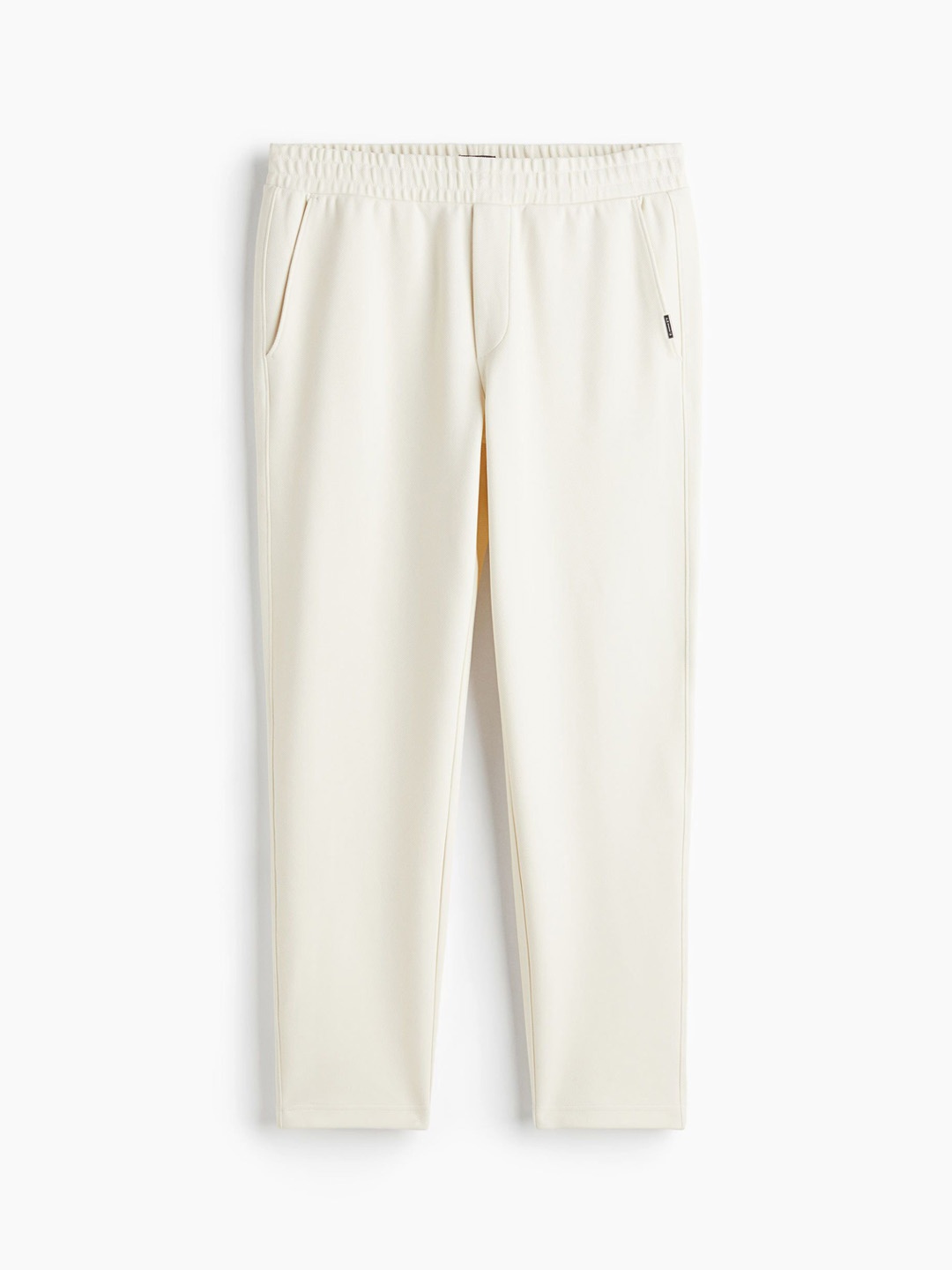 

H&M Men Slim Fit Twill Joggers, White