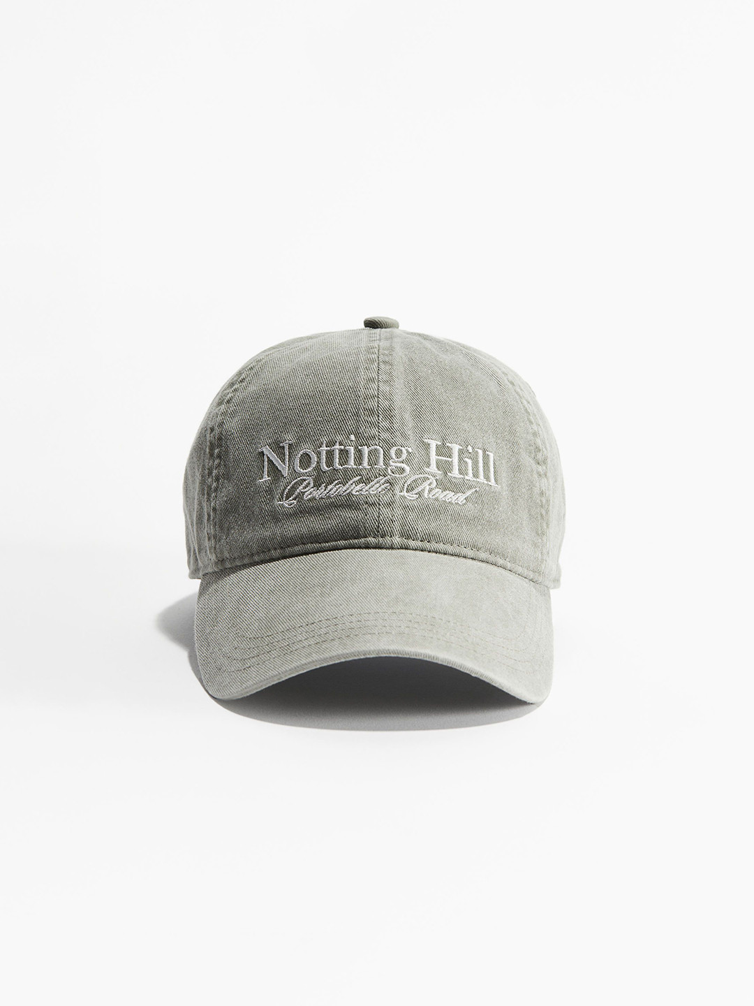 

H&M Women Embroidered-Motif Twill Caps, Green