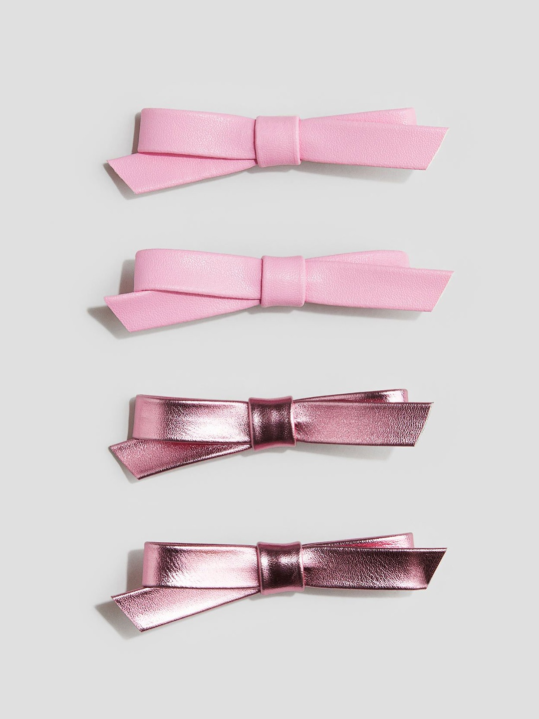 

H&M Girls Pack Of 4 Hair Clips, Pink
