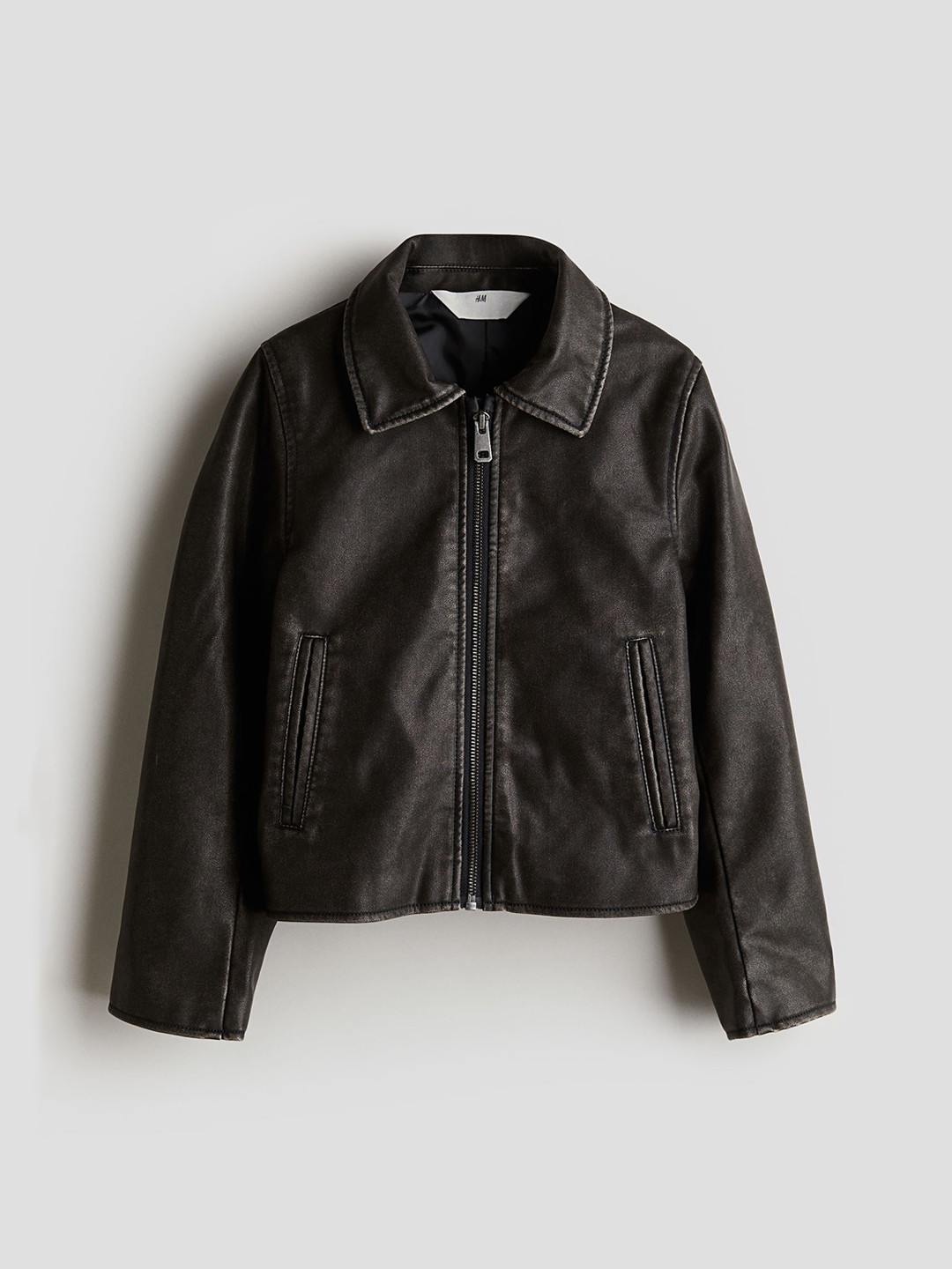 

H&M Girls Coated Jacket, Black