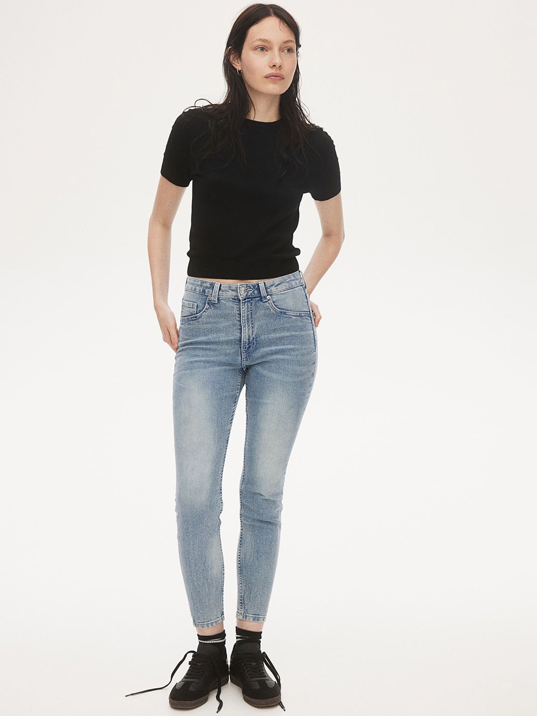 

H&M Women Skinny High Jeans, Blue