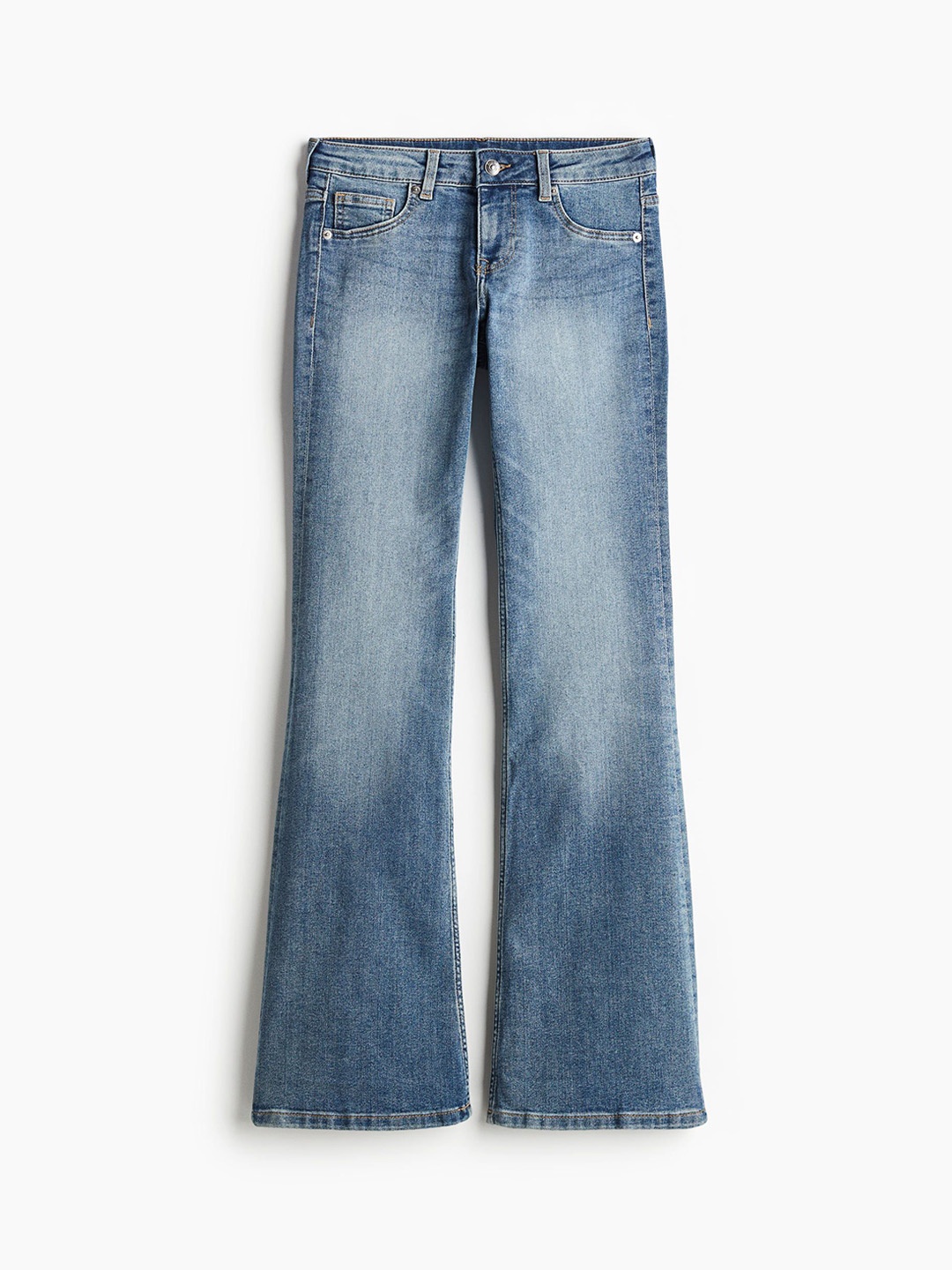 

H&M Women Flared Low Jeans, Blue
